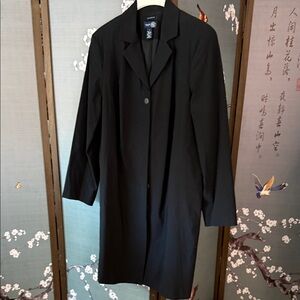 Lane Bryant Venezia Black Trench Coat